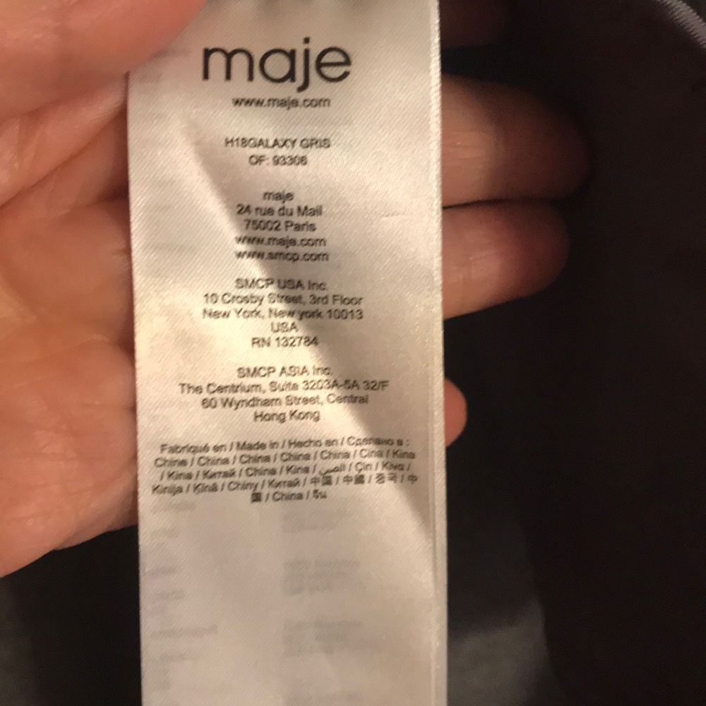 🔥MAJE NWT Wool Galaxie Coat - Picture 15 of 16